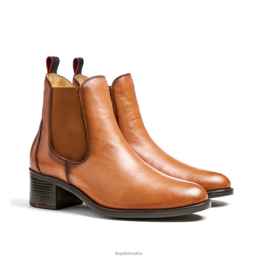 LLOYD kožené členkové čižmy ženy topánky hnedá 6R0JN929