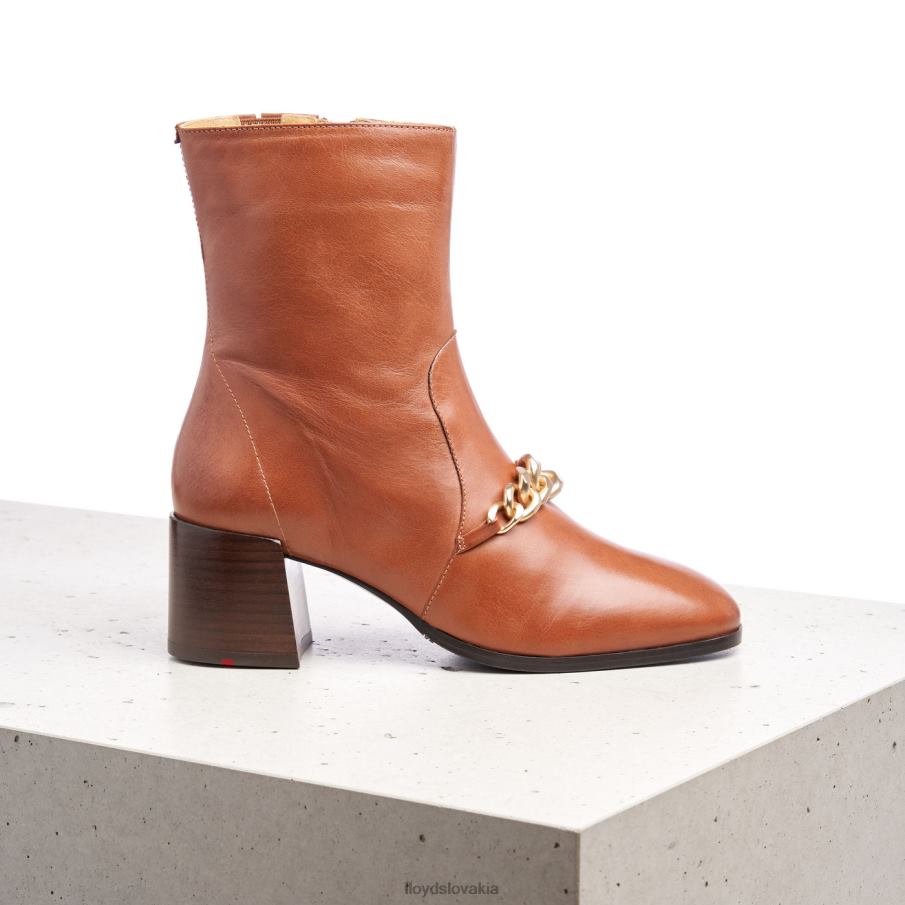 LLOYD kožené členkové čižmy ženy topánky hnedá 6R0JN985