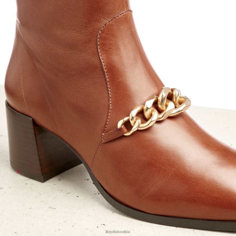 LLOYD kožené členkové čižmy ženy topánky hnedá 6R0JN985