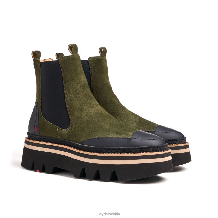 LLOYD členkové topánky s gumenou podrážkou ženy topánky zelená 6R0JN944