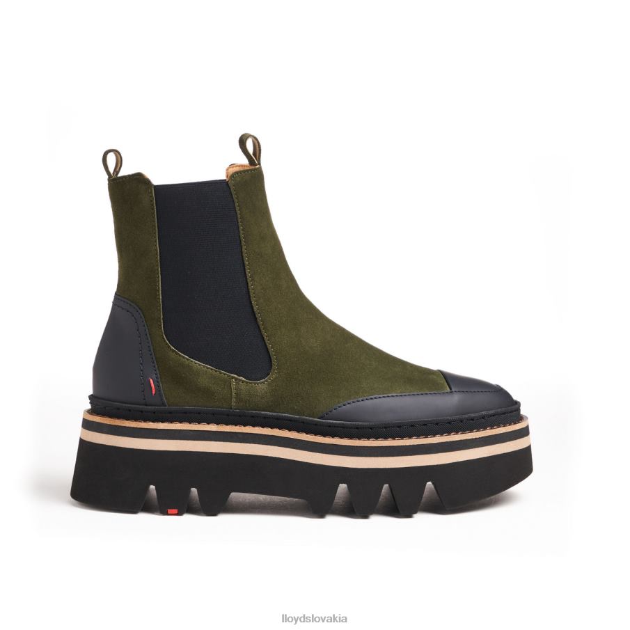 LLOYD členkové topánky s gumenou podrážkou ženy topánky zelená 6R0JN944