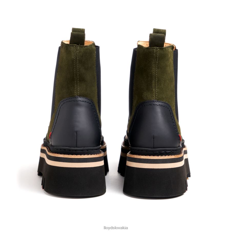 LLOYD členkové topánky s gumenou podrážkou ženy topánky zelená 6R0JN944