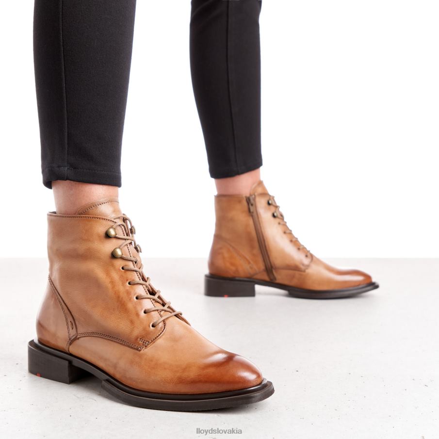 LLOYD členkové topánky z ovčej kože ženy topánky hnedá 6R0JN1002