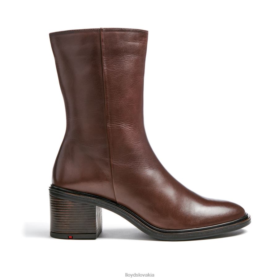 LLOYD módna kožená členková obuv ženy topánky hnedá 6R0JN886