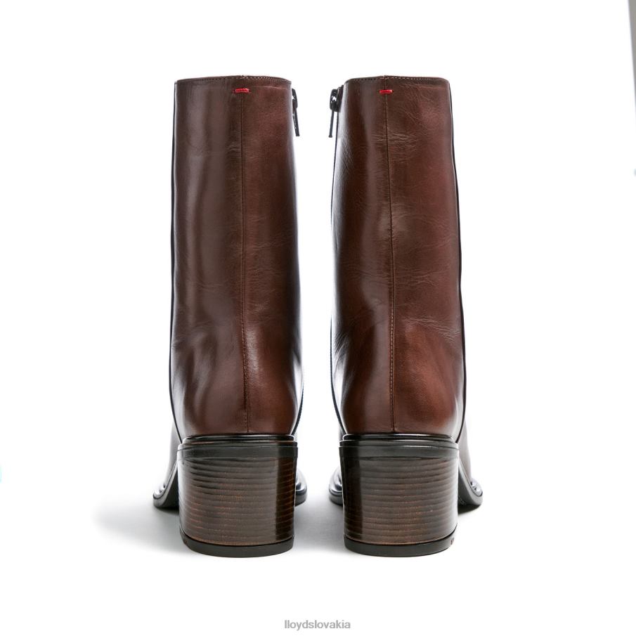 LLOYD módna kožená členková obuv ženy topánky hnedá 6R0JN886