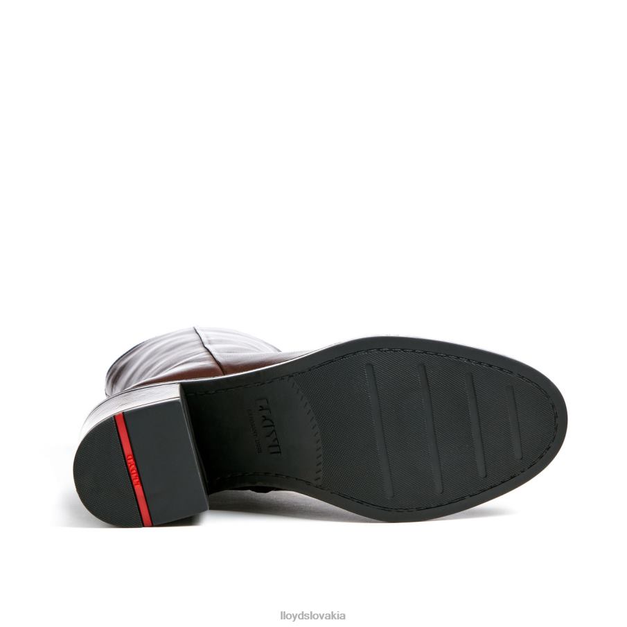 LLOYD módna kožená členková obuv ženy topánky hnedá 6R0JN886