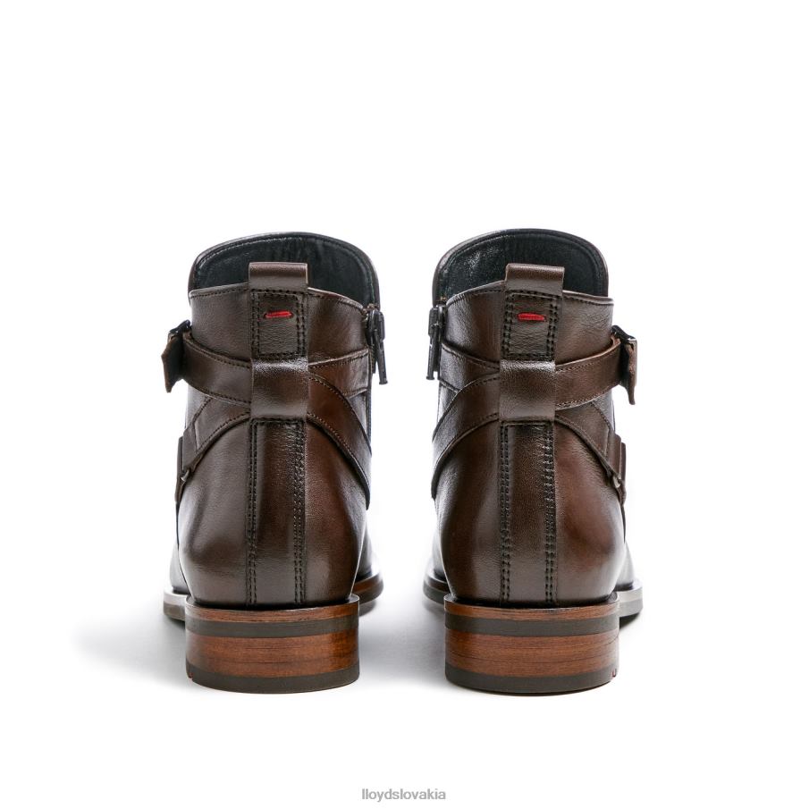 LLOYD módna kožená členková obuv ženy topánky hnedá 6R0JN899