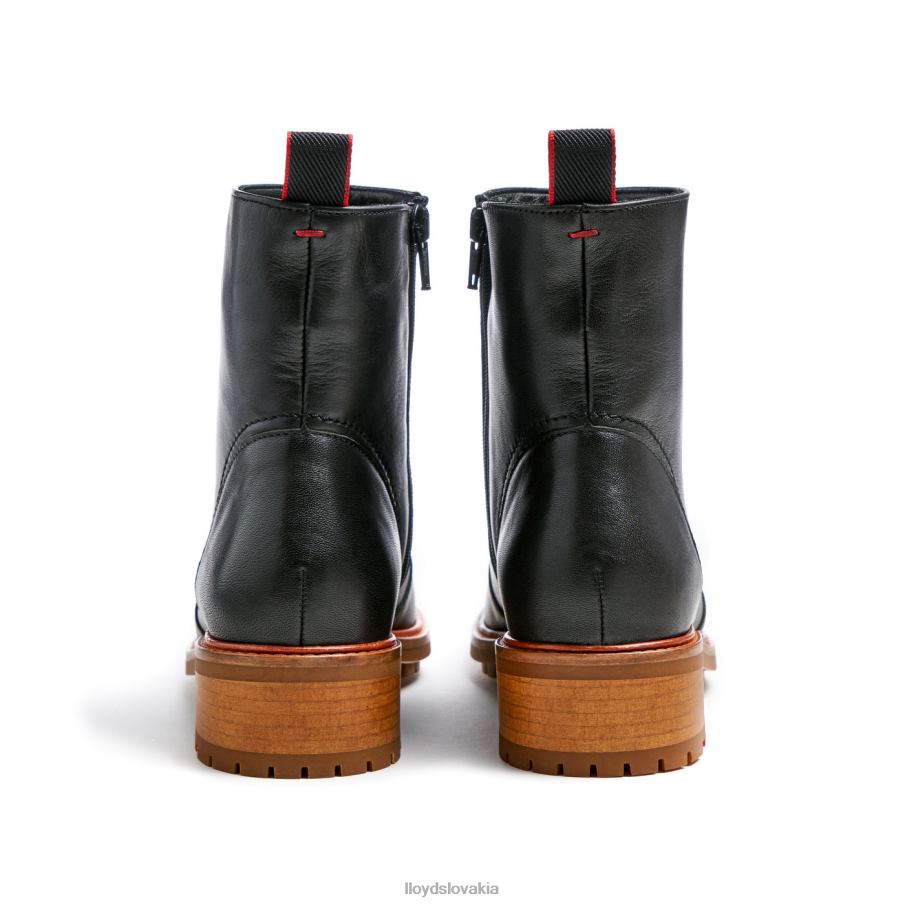 LLOYD módna kožená členková obuv ženy topánky čierna 6R0JN901