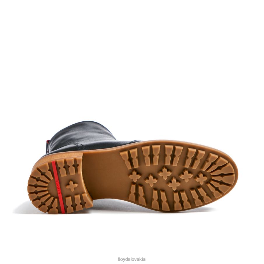 LLOYD módna kožená členková obuv ženy topánky čierna 6R0JN901