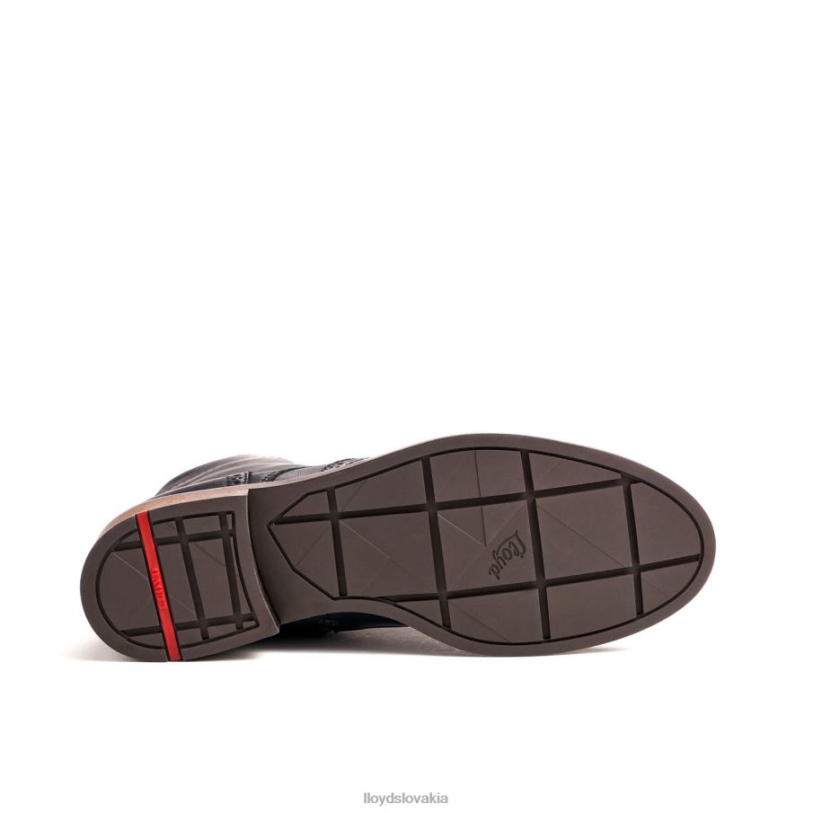 LLOYD módna kožená členková obuv ženy topánky čierna 6R0JN908