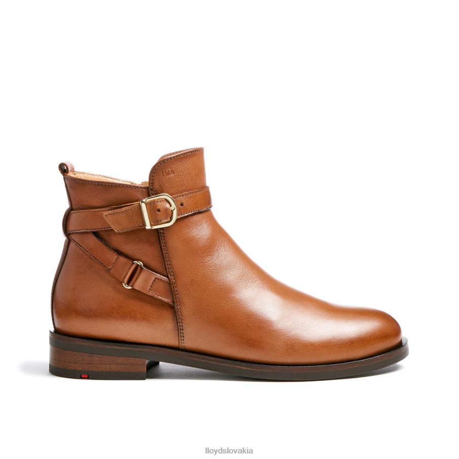 LLOYD módna členková obuv z hladkej kože ženy topánky hnedá 6R0JN900