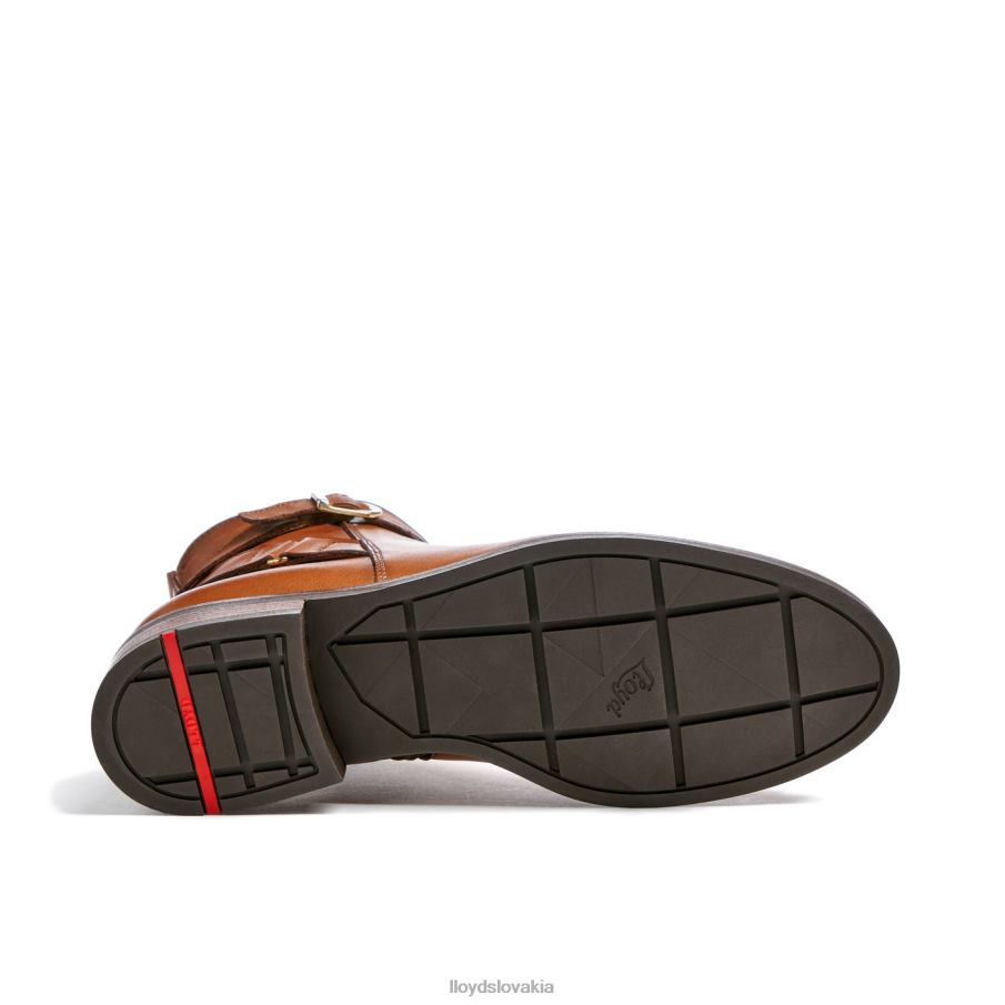 LLOYD módna členková obuv z hladkej kože ženy topánky hnedá 6R0JN900