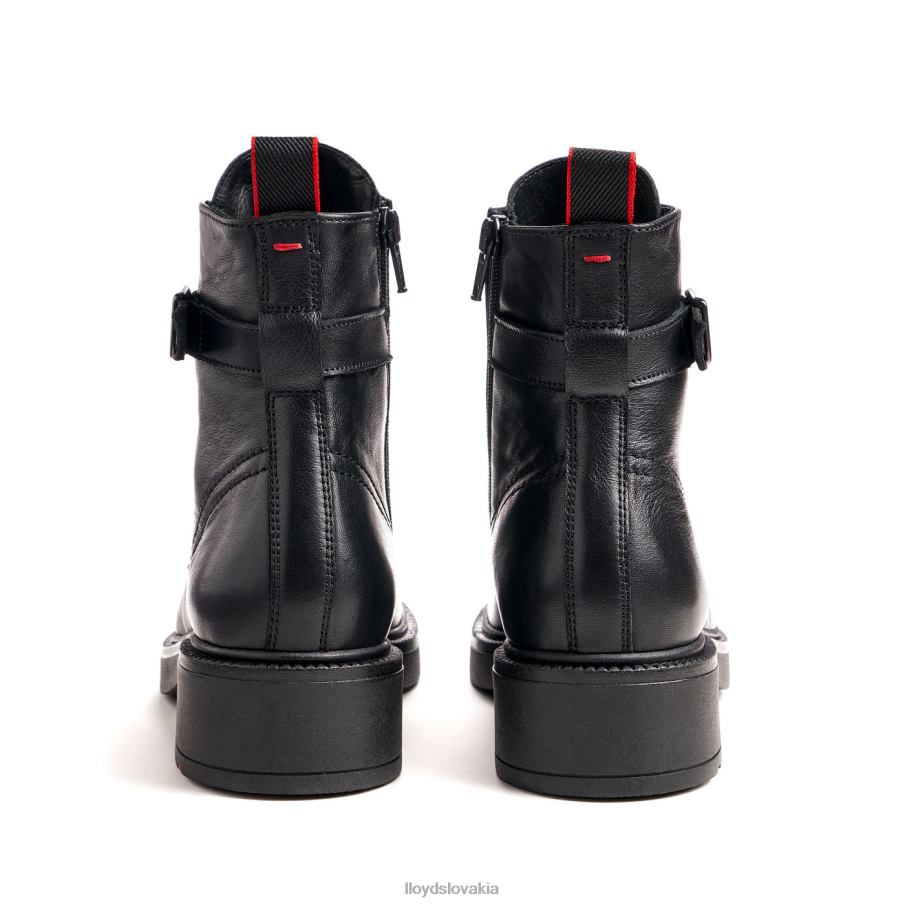 LLOYD módna členková obuv z hladkej kože ženy topánky čierna 6R0JN961