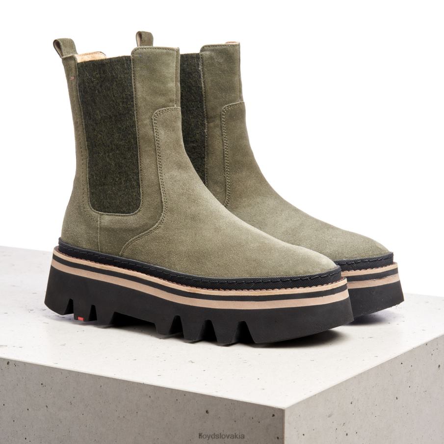 LLOYD nazúvacie členkové čižmy ženy topánky zelená 6R0JN945