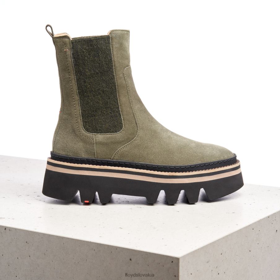 LLOYD nazúvacie členkové čižmy ženy topánky zelená 6R0JN945