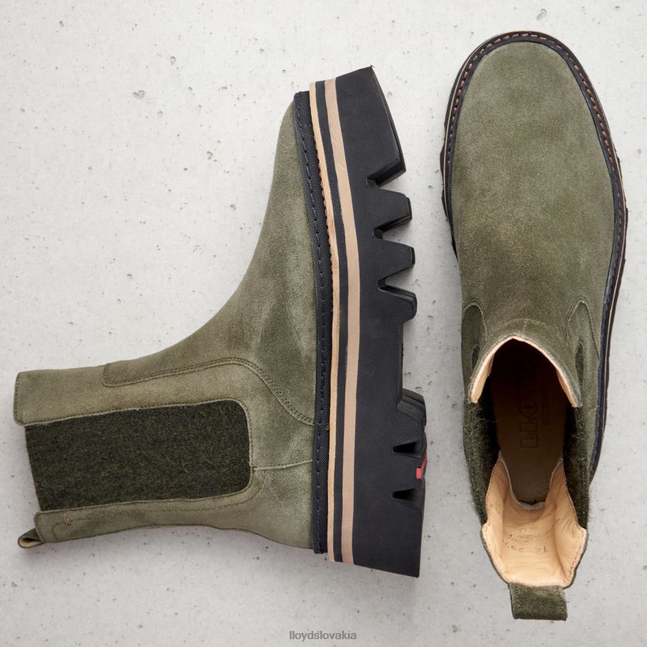 LLOYD nazúvacie členkové čižmy ženy topánky zelená 6R0JN945