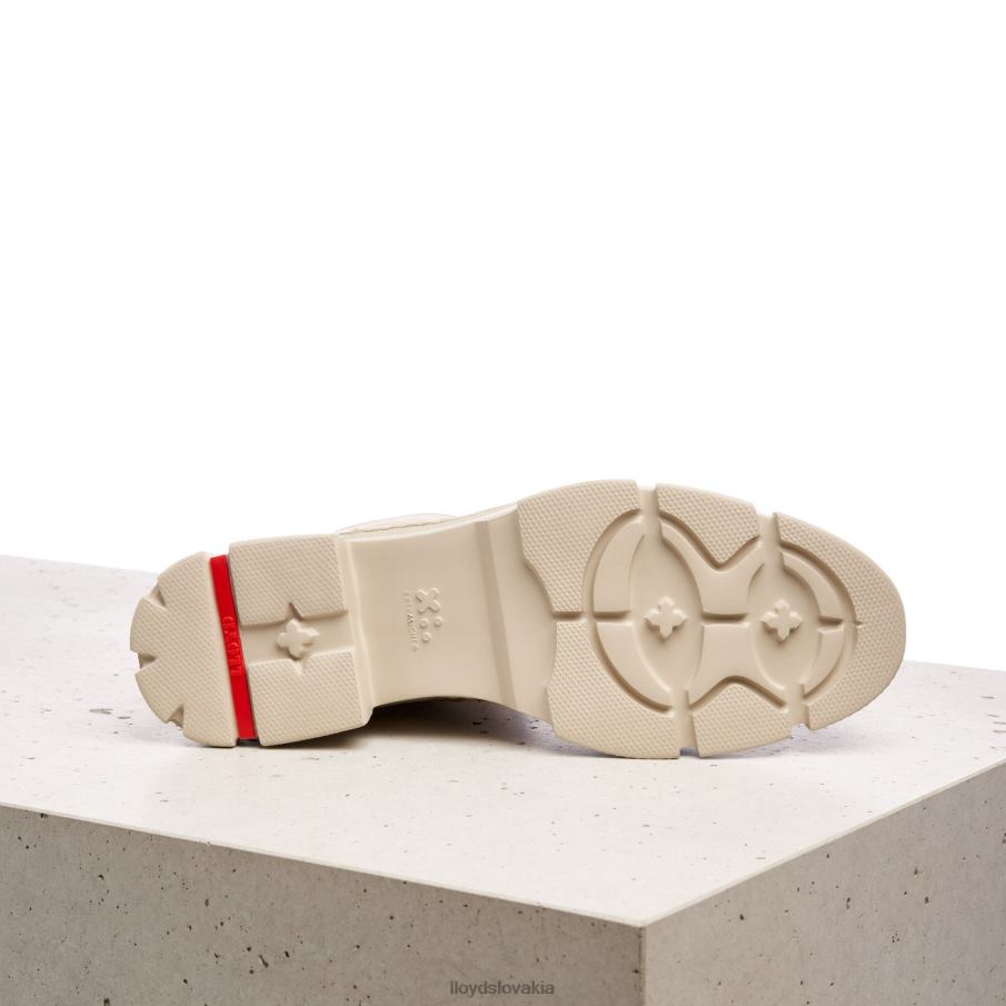 LLOYD šnurovacie členkové čižmy ženy topánky béžová 6R0JN936