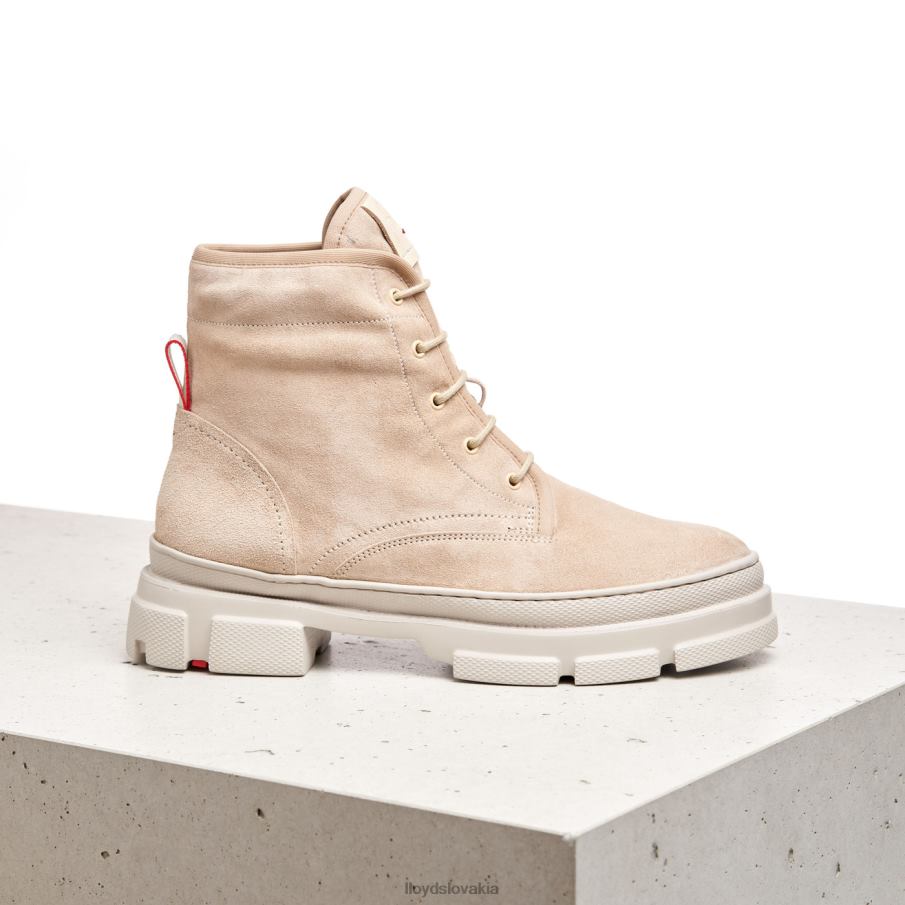LLOYD šnurovacie členkové čižmy ženy topánky béžová 6R0JN977