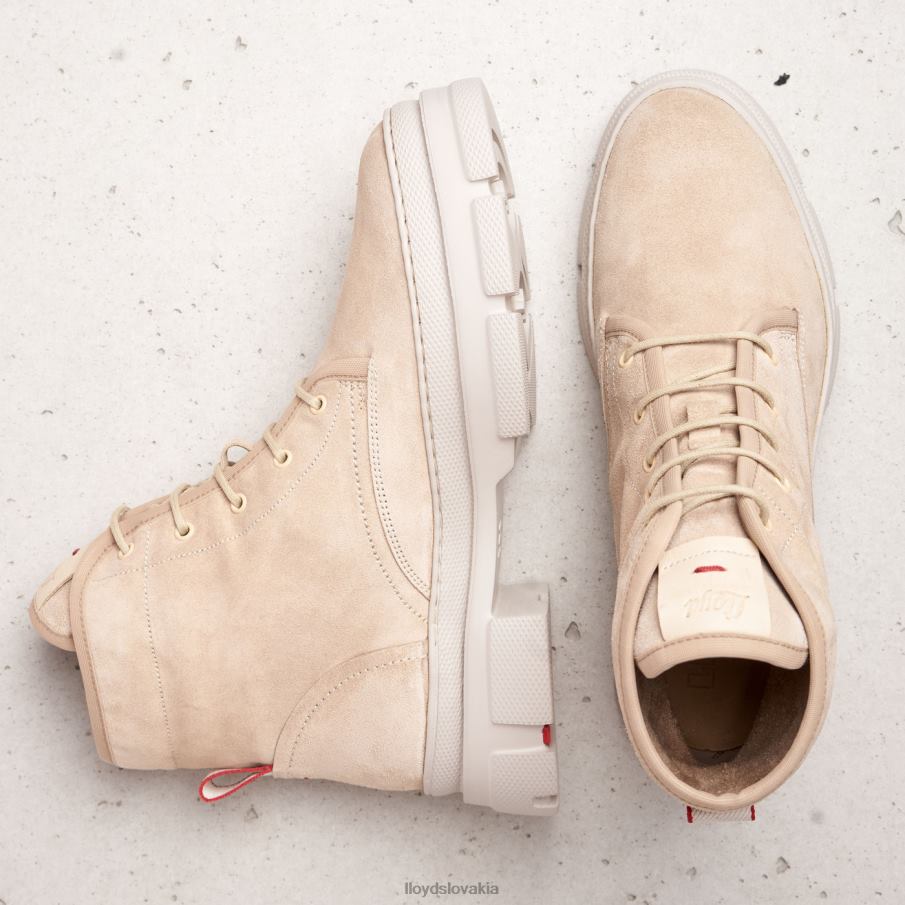 LLOYD šnurovacie členkové čižmy ženy topánky béžová 6R0JN977