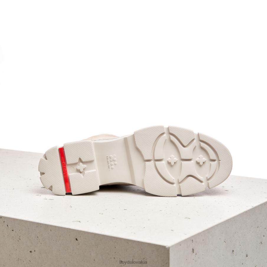 LLOYD šnurovacie členkové čižmy ženy topánky béžová 6R0JN977