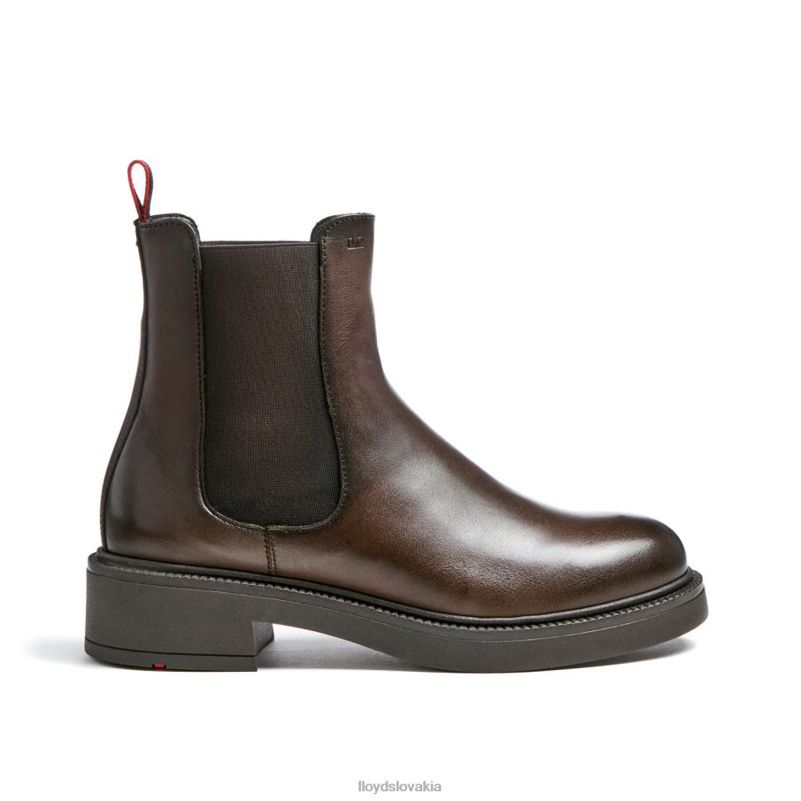 LLOYD športová členková obuv z hladkej kože ženy topánky hnedá 6R0JN893