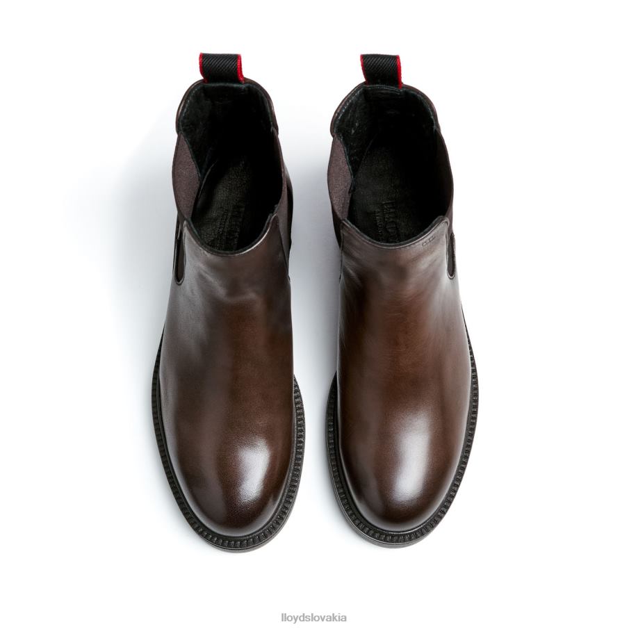 LLOYD športová členková obuv z hladkej kože ženy topánky hnedá 6R0JN893