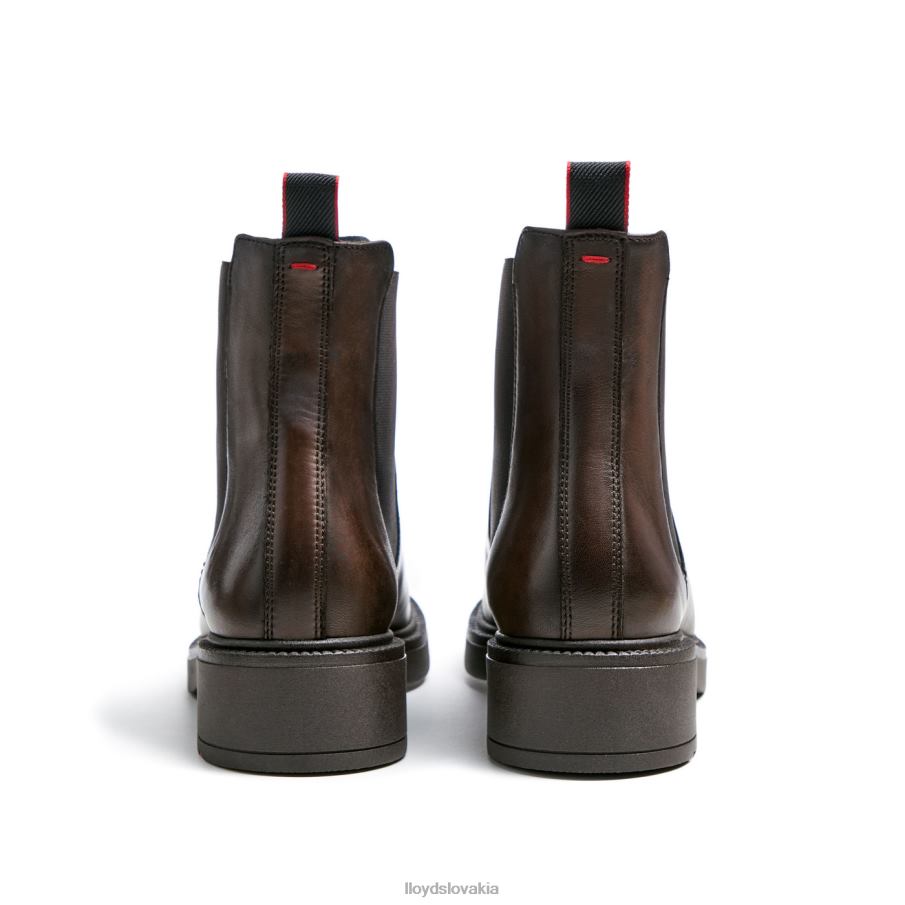 LLOYD športová členková obuv z hladkej kože ženy topánky hnedá 6R0JN893