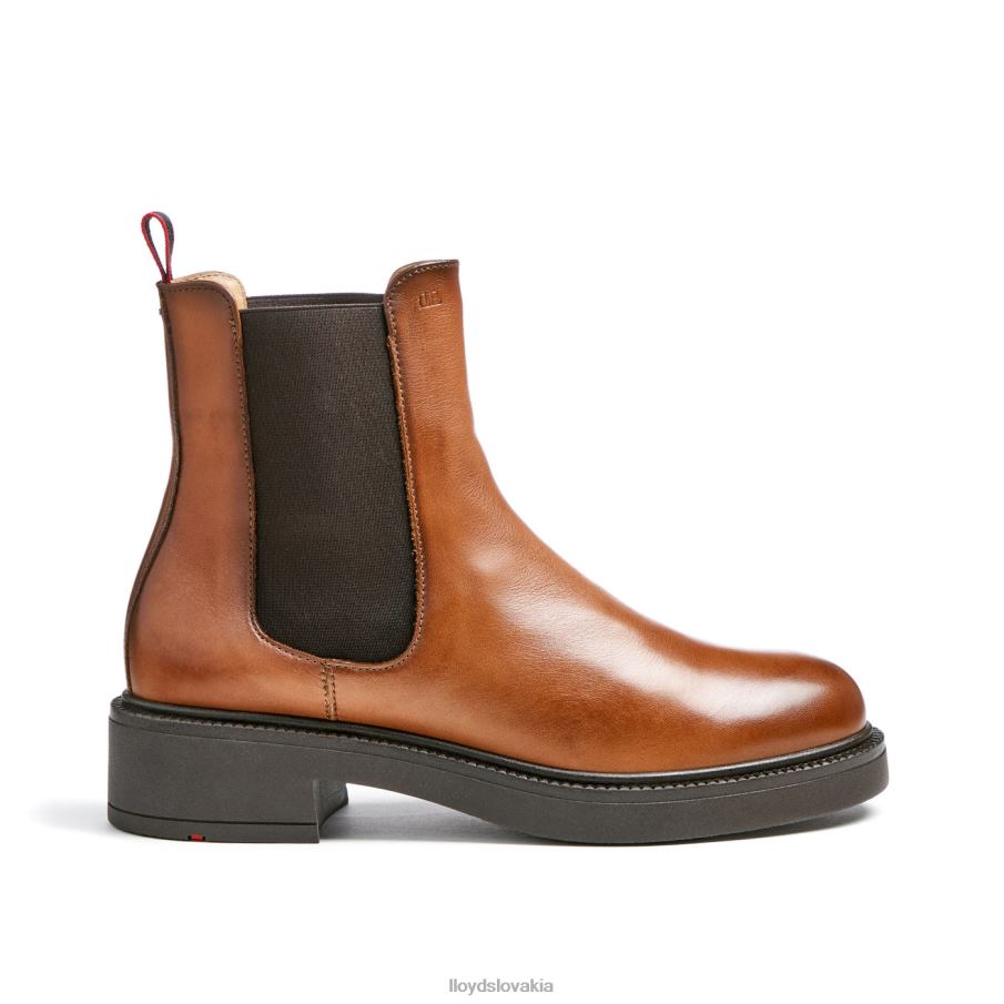 LLOYD športová členková obuv z hladkej kože ženy topánky hnedá 6R0JN894