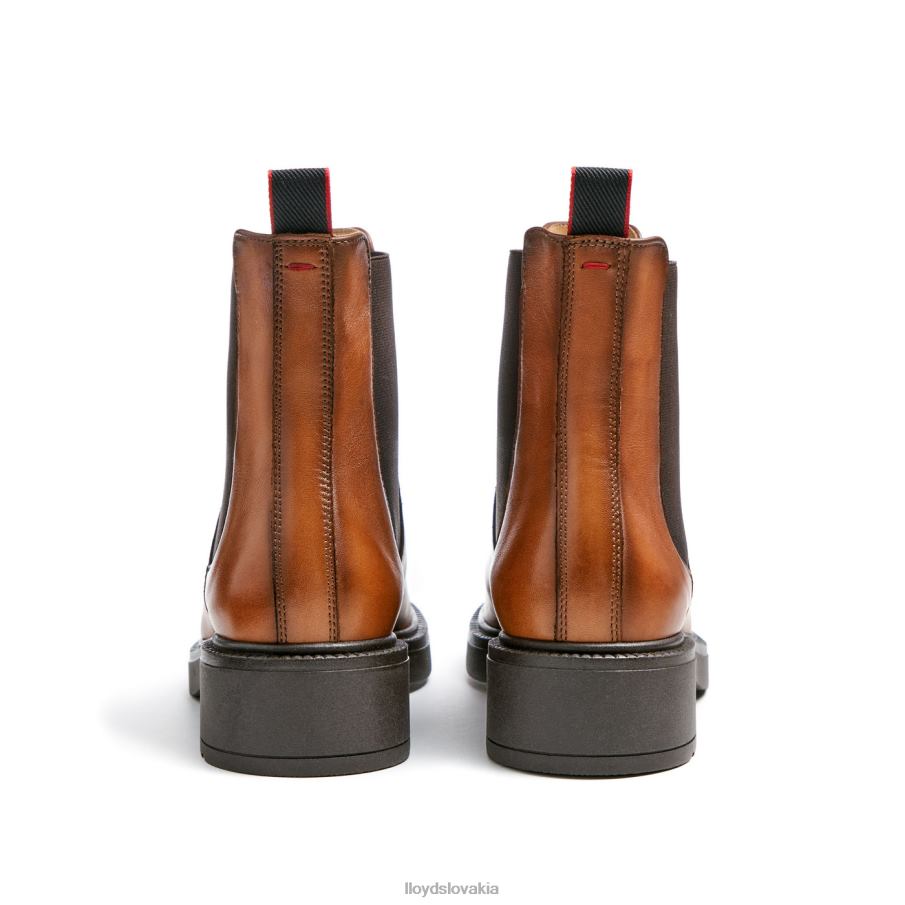 LLOYD športová členková obuv z hladkej kože ženy topánky hnedá 6R0JN894