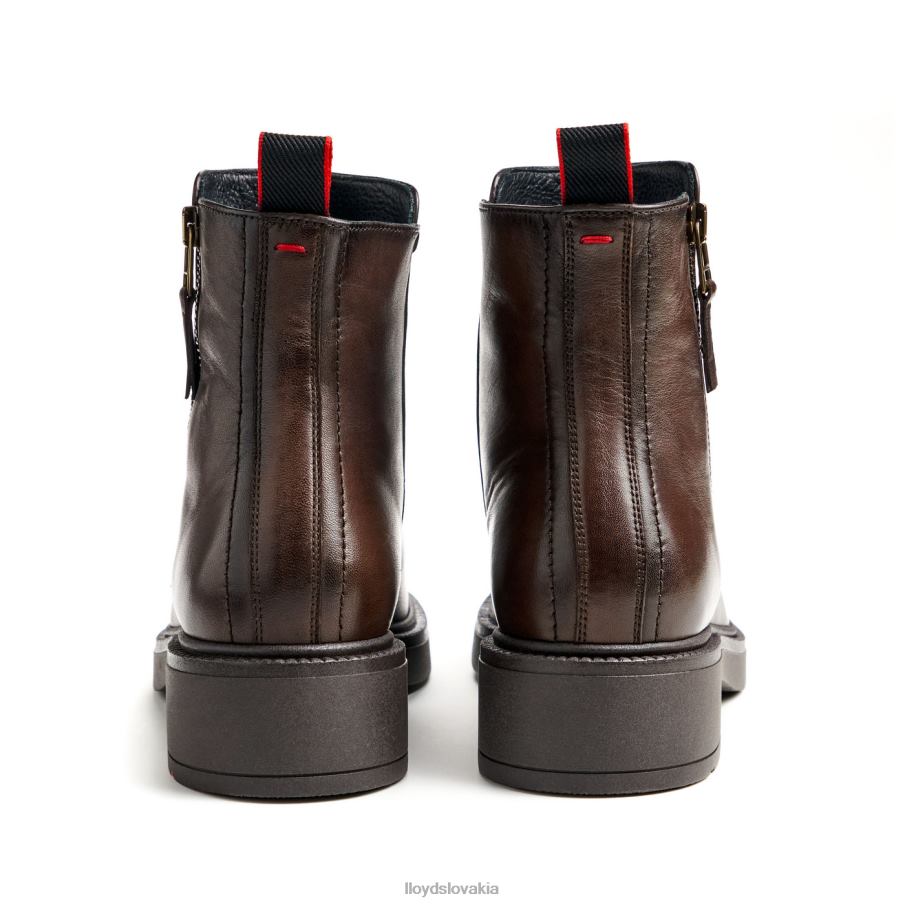 LLOYD športová členková obuv z hladkej kože ženy topánky hnedá 6R0JN896