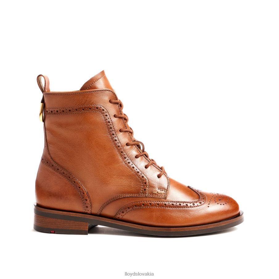 LLOYD športová členková obuv z hladkej kože ženy topánky hnedá 6R0JN909