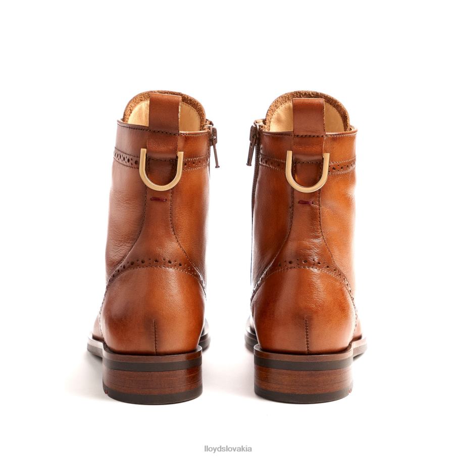 LLOYD športová členková obuv z hladkej kože ženy topánky hnedá 6R0JN909