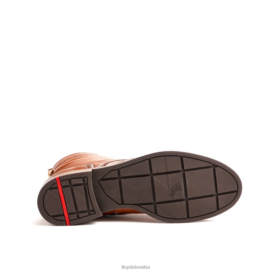LLOYD športová členková obuv z hladkej kože ženy topánky hnedá 6R0JN909