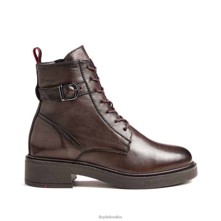 LLOYD športová členková obuv z hladkej kože ženy topánky hnedá 6R0JN951