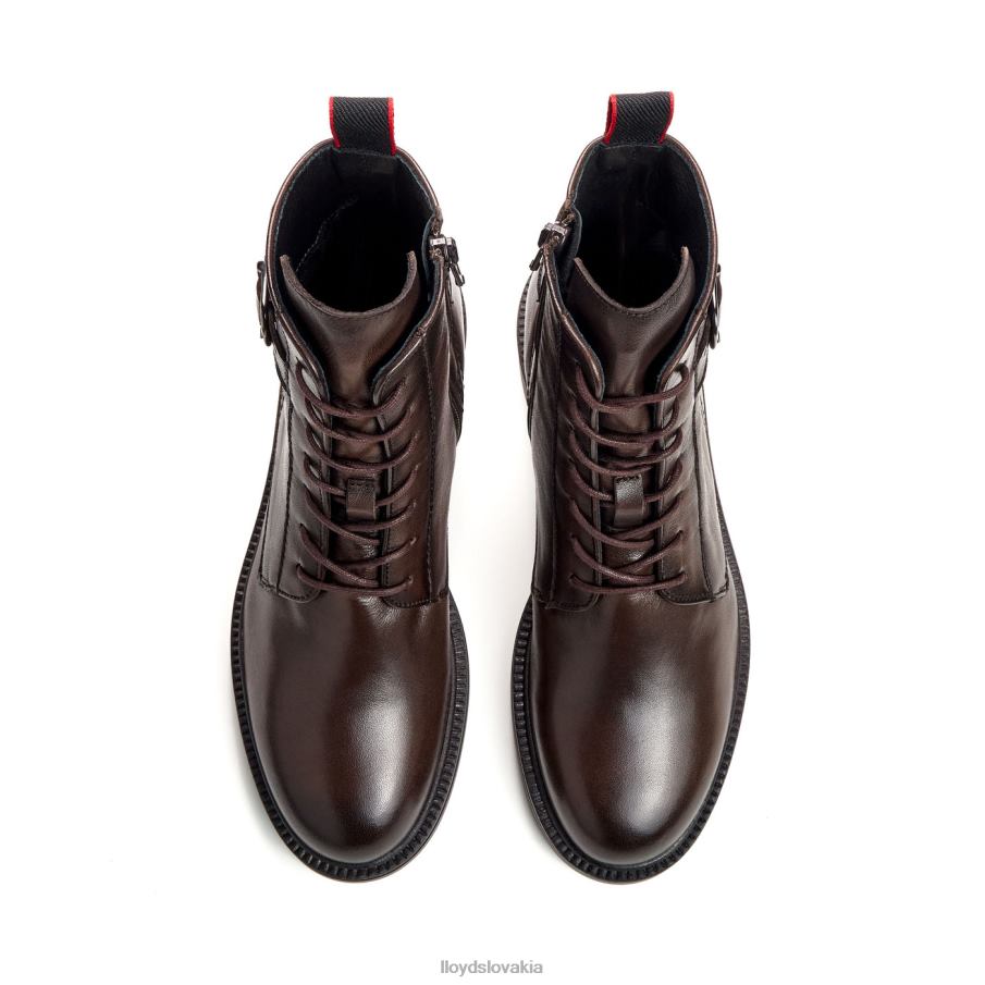 LLOYD športová členková obuv z hladkej kože ženy topánky hnedá 6R0JN951