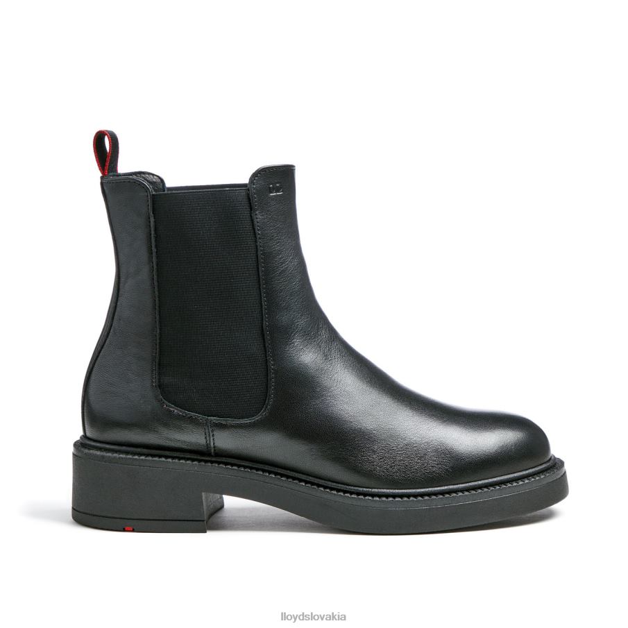 LLOYD športová členková obuv z hladkej kože ženy topánky čierna 6R0JN892