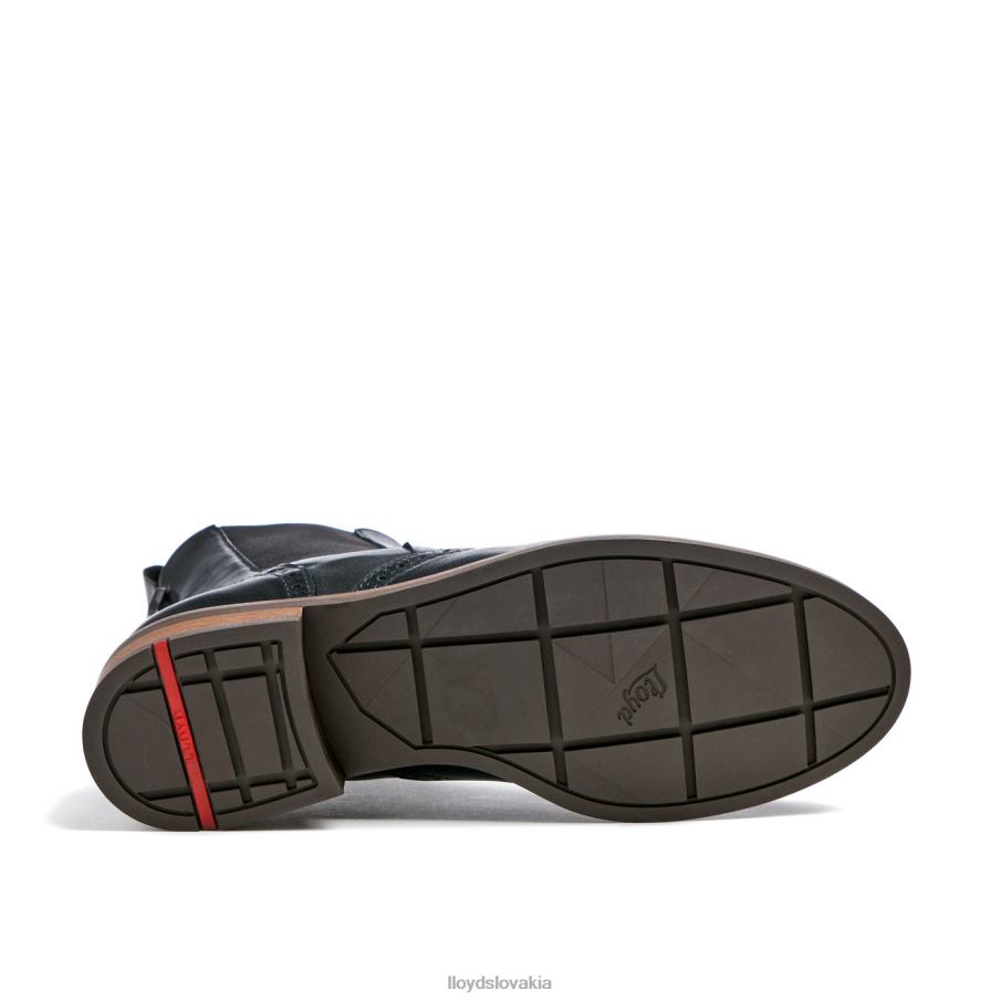 LLOYD športová členková obuv z hladkej kože ženy topánky čierna 6R0JN904