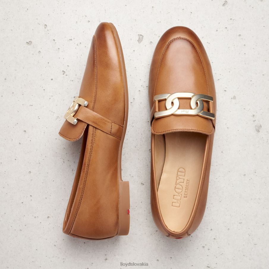 LLOYD hladká kožená papučka ženy topánky hnedá 6R0JN1040