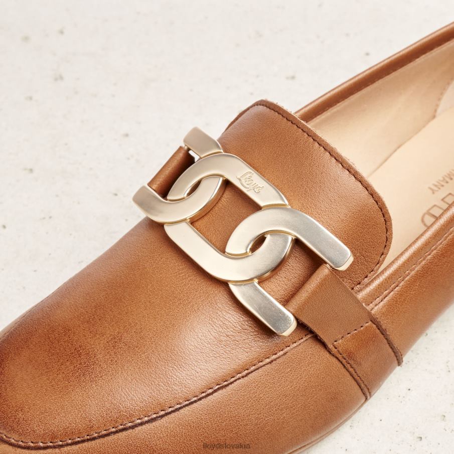 LLOYD hladká kožená papučka ženy topánky hnedá 6R0JN1040