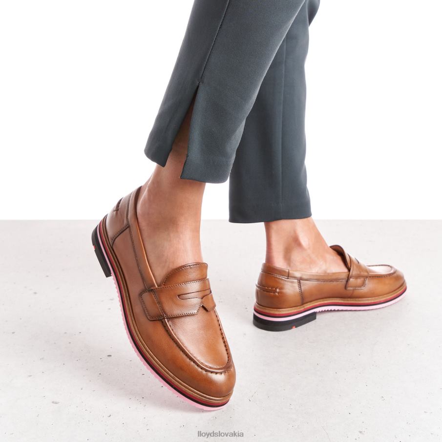 LLOYD hladká kožená papučka ženy topánky hnedá 6R0JN1045