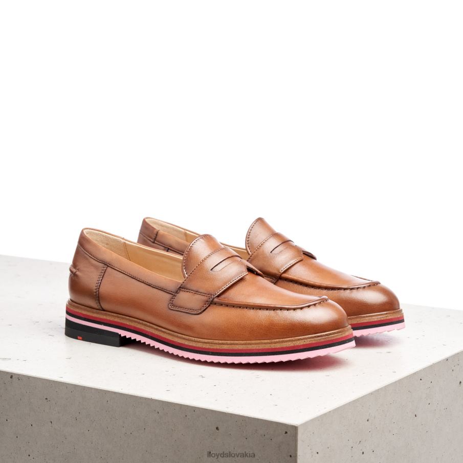 LLOYD hladká kožená papučka ženy topánky hnedá 6R0JN1045