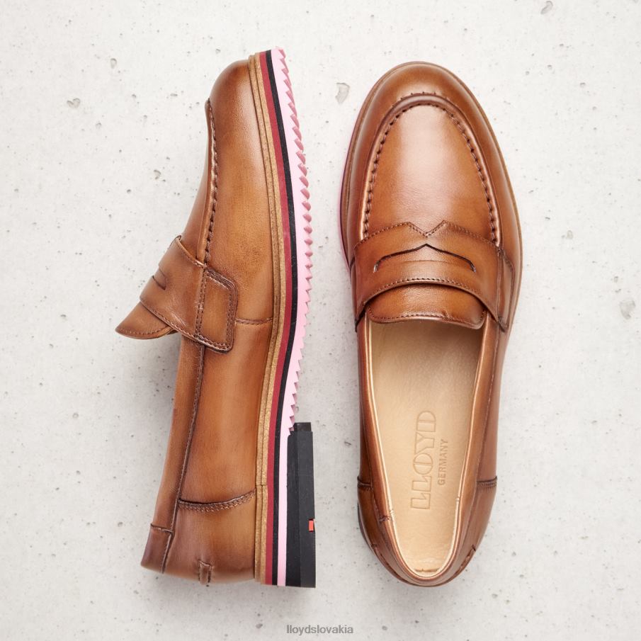 LLOYD hladká kožená papučka ženy topánky hnedá 6R0JN1045