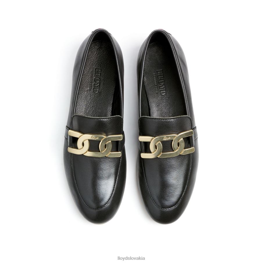 LLOYD hladká kožená papučka ženy topánky čierna 6R0JN1039