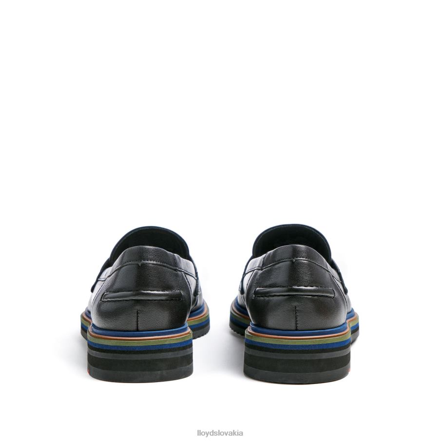 LLOYD hladká kožená slip-on papučka ženy topánky čierna 6R0JN1046