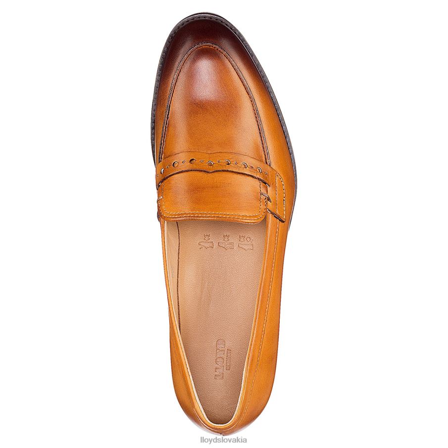 LLOYD hladká kožená slip-on papučka ženy topánky žltá 6R0JN1094