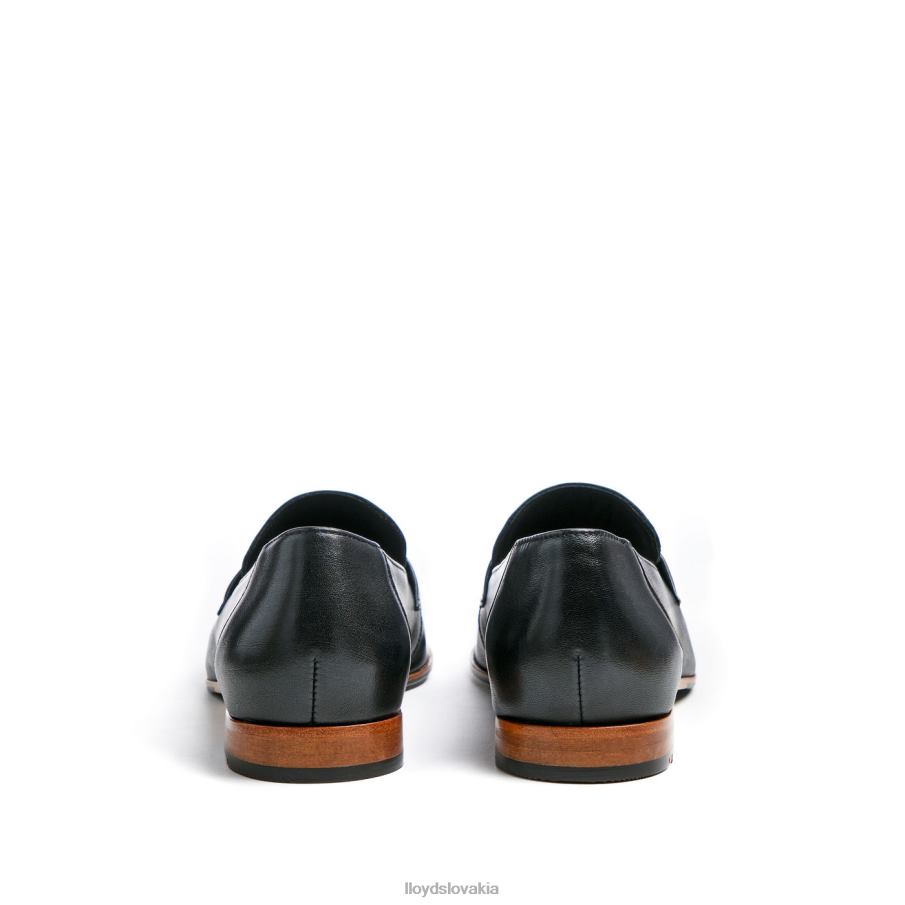 LLOYD hrubá kožená nazúvacia papuča ženy topánky čierna 6R0JN1005