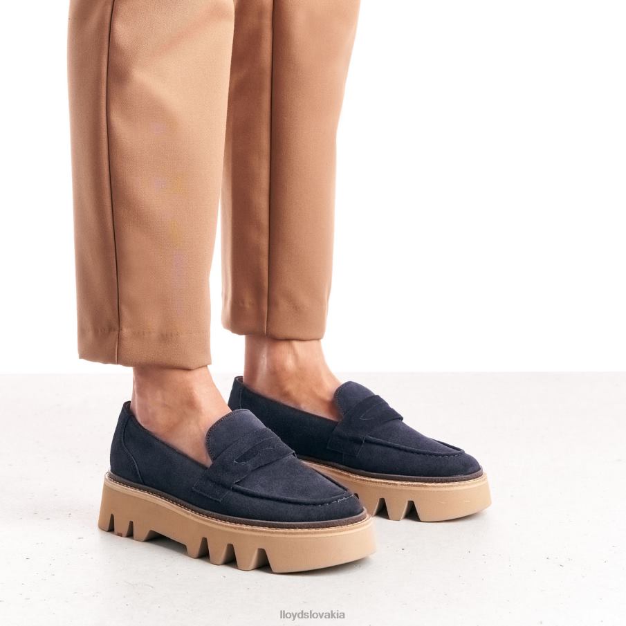 LLOYD kožená nazúvacia papuča ženy topánky Modrá 6R0JN1074