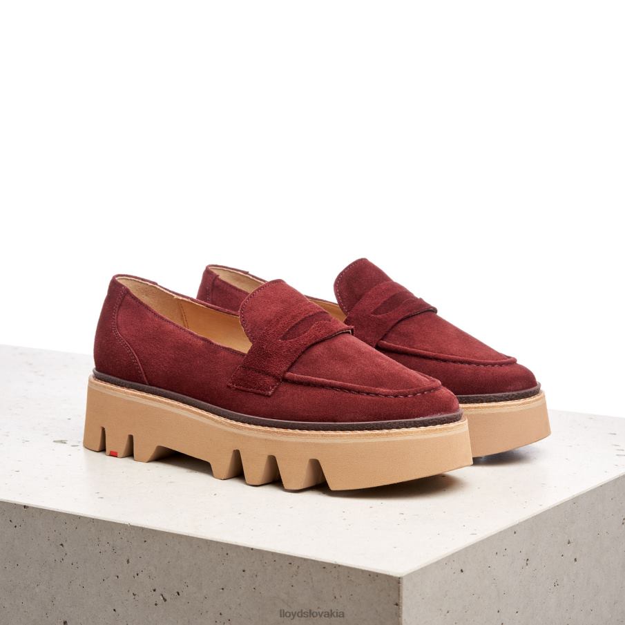 LLOYD kožená nazúvacia papuča ženy topánky červená 6R0JN1073
