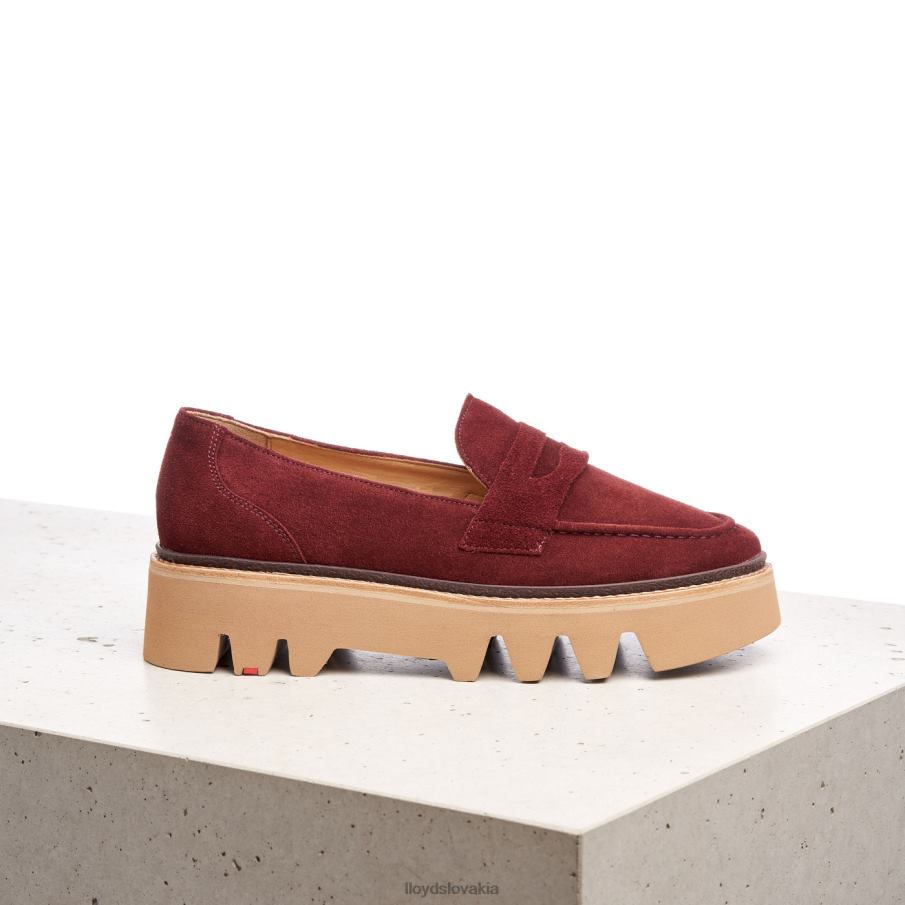 LLOYD kožená nazúvacia papuča ženy topánky červená 6R0JN1073