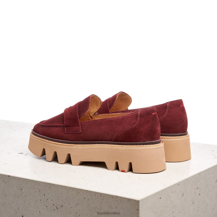 LLOYD kožená nazúvacia papuča ženy topánky červená 6R0JN1073